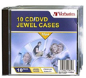 Verbatim CD/DVD 10 Pack Clear Jewel Cases